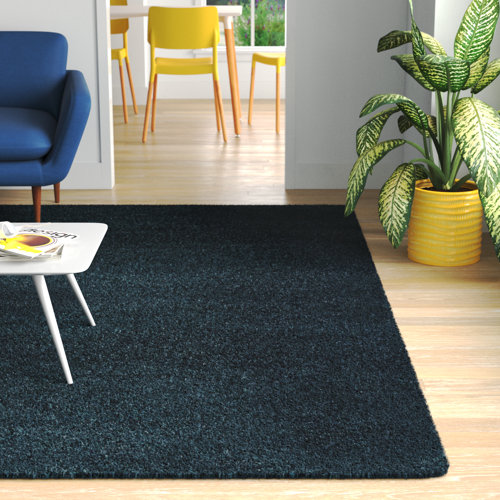 Wayfair Basics® Shag Area Rug in Navy & Reviews Wayfair
